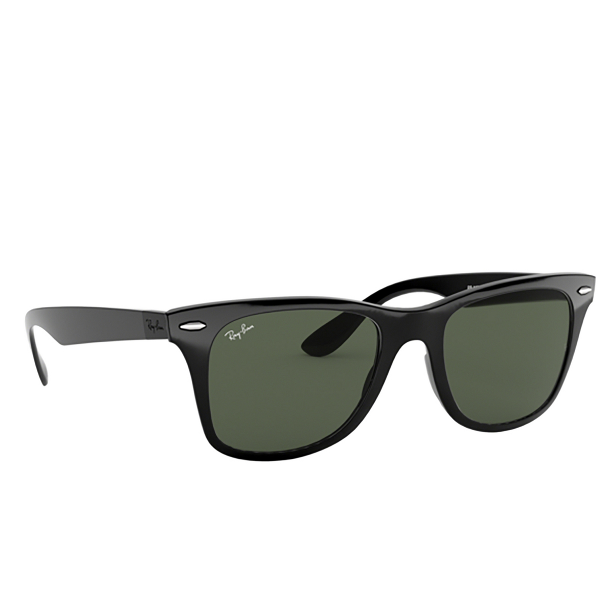 Ray-Ban WAYFARER LITEFORCE Sunglasses 601/71 BLACK - three-quarters view