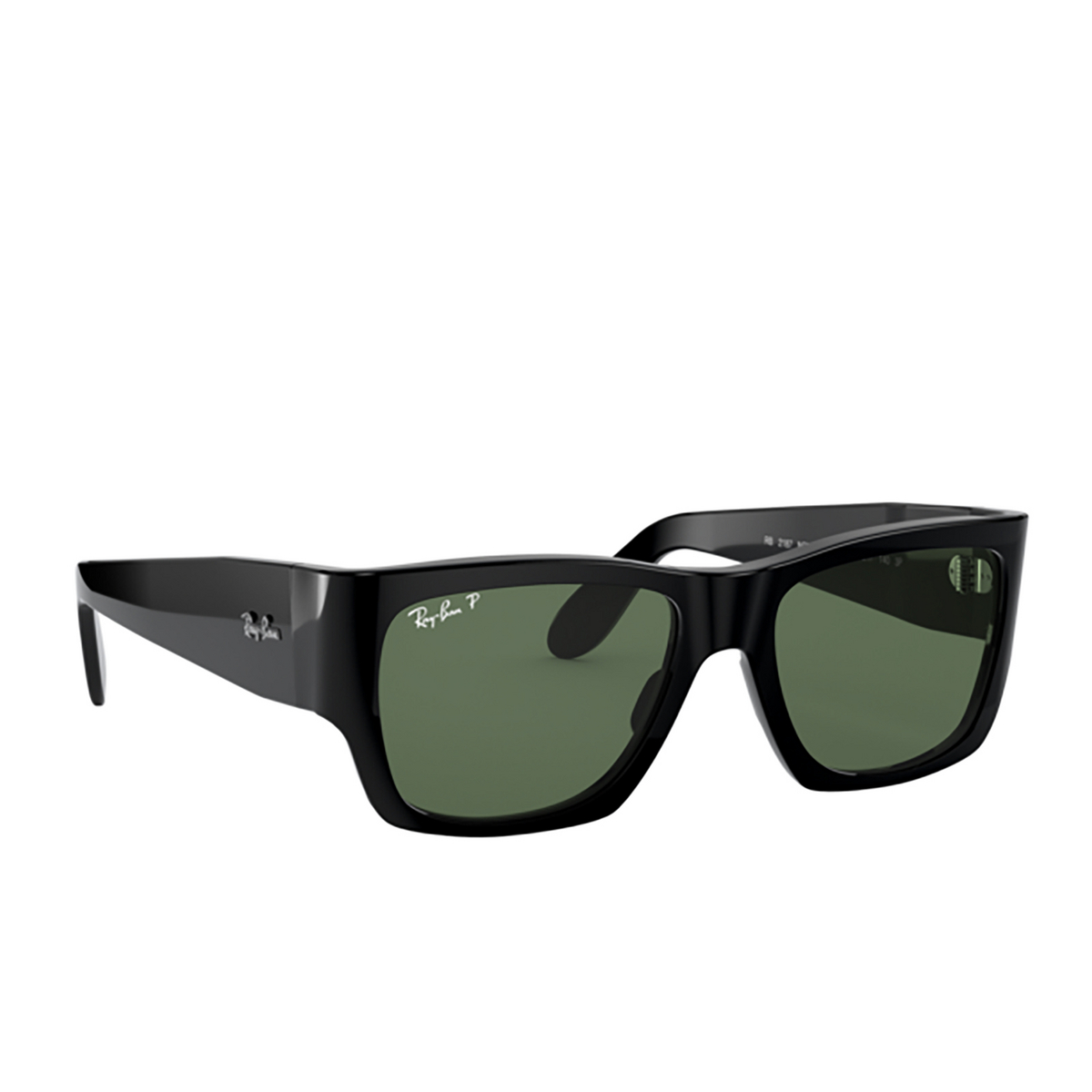 Ray-Ban WAYFARER NOMAD Sunglasses 901/58 BLACK - three-quarters view