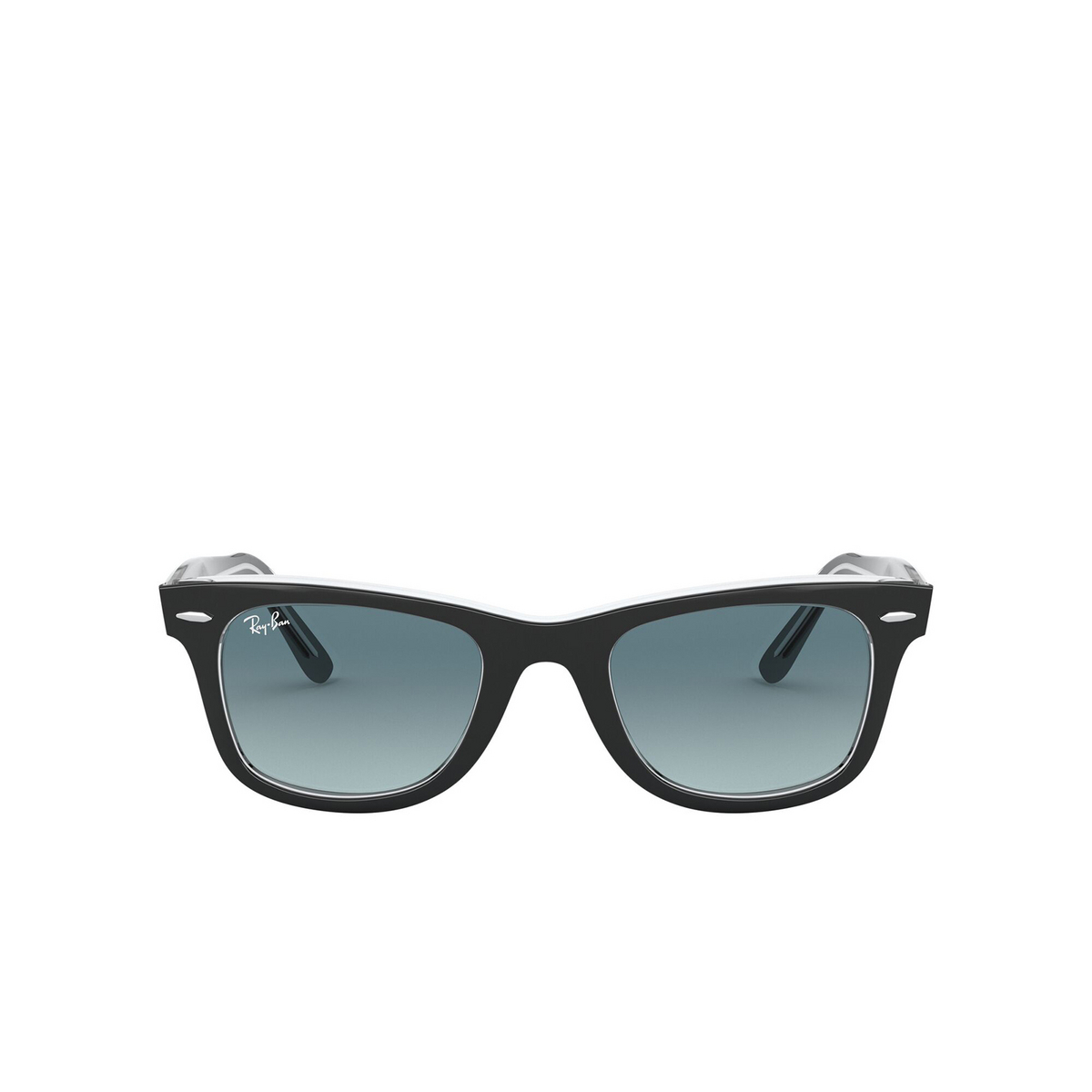 Ray-Ban WAYFARER Sunglasses 12943M Black On Transparent - front view