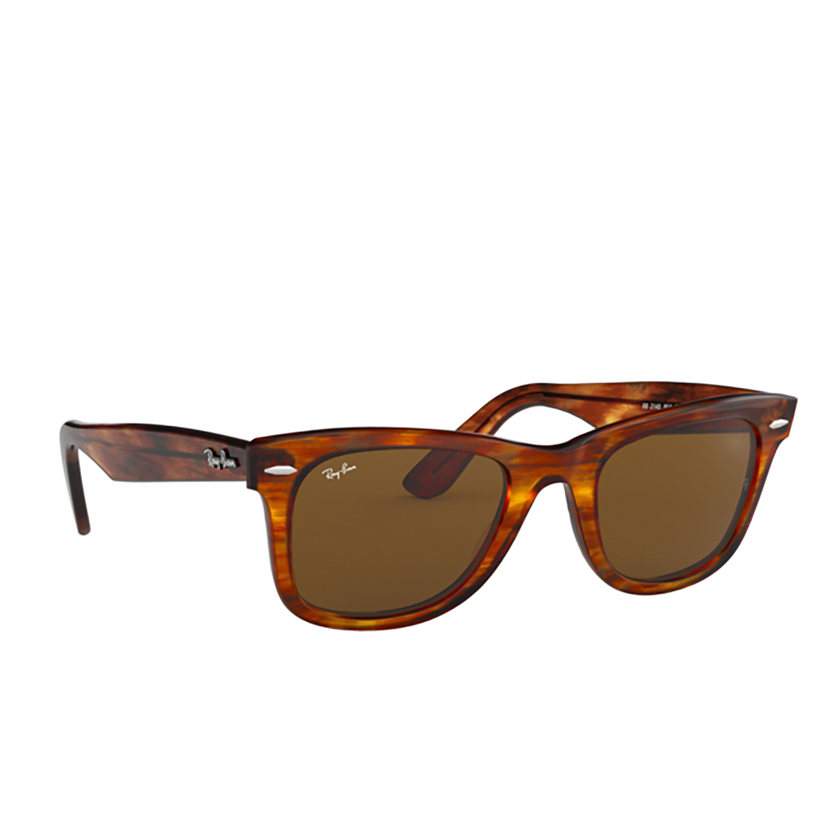 Ray-Ban WAYFARER Sunglasses 954 STRIPED HAVANA - three-quarters view