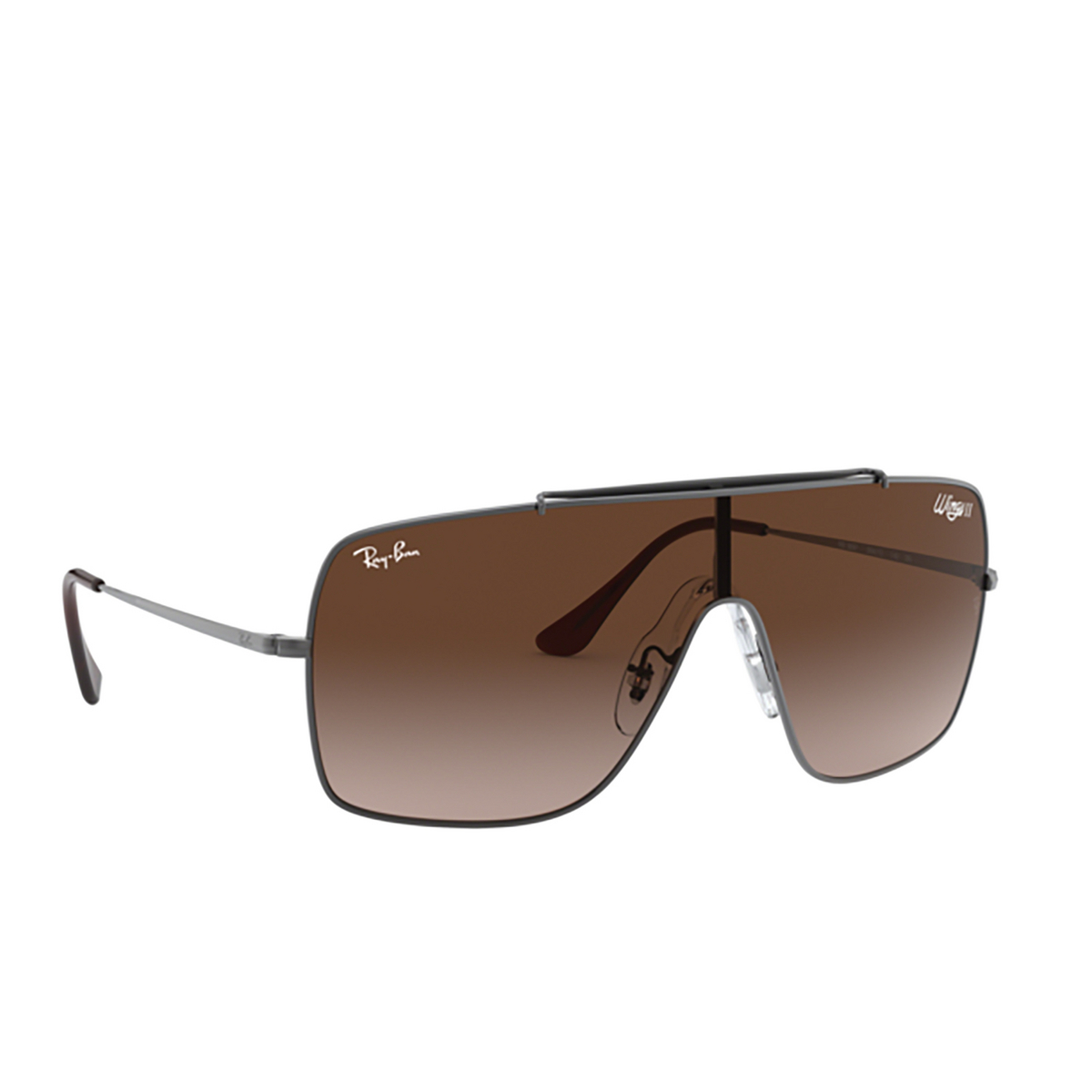Ray-Ban® Square Sunglasses: Wings Ii RB3697 color Gunmetal 004/13 - product thumbnail 2/3.