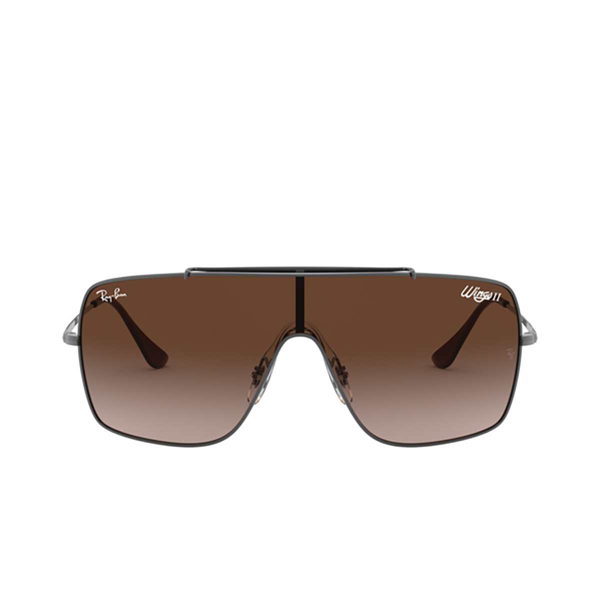Ray-Ban® Square Sunglasses: RB3697 Wings Ii color 004/13 Gunmetal - product thumbnail 1/3