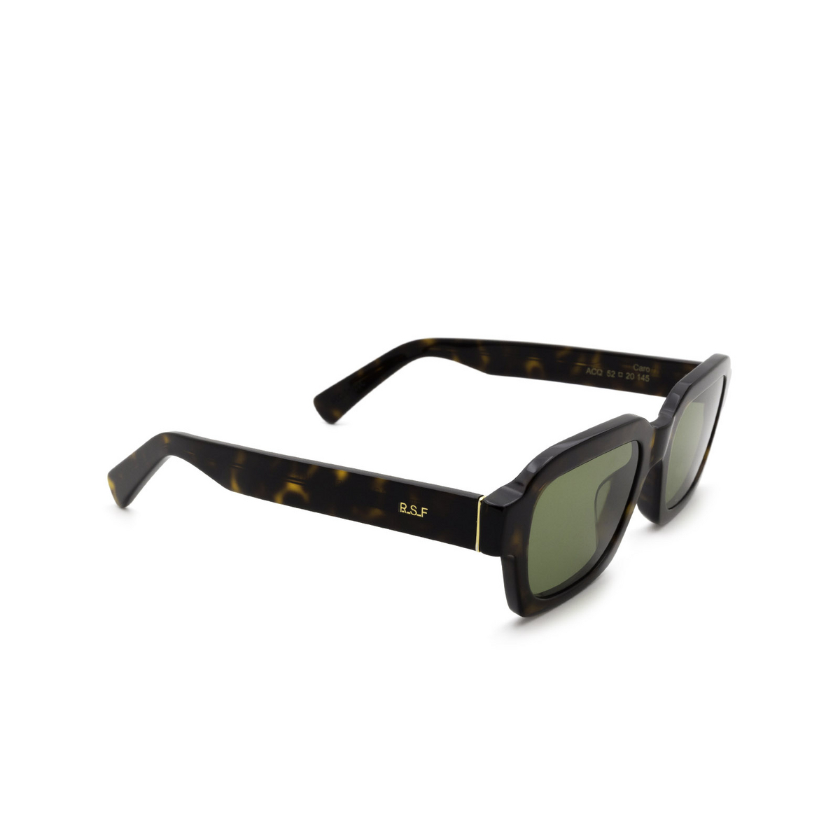 Retrosuperfuture® Rectangle Sunglasses: Caro color 3627 Acq - three-quarters view.
