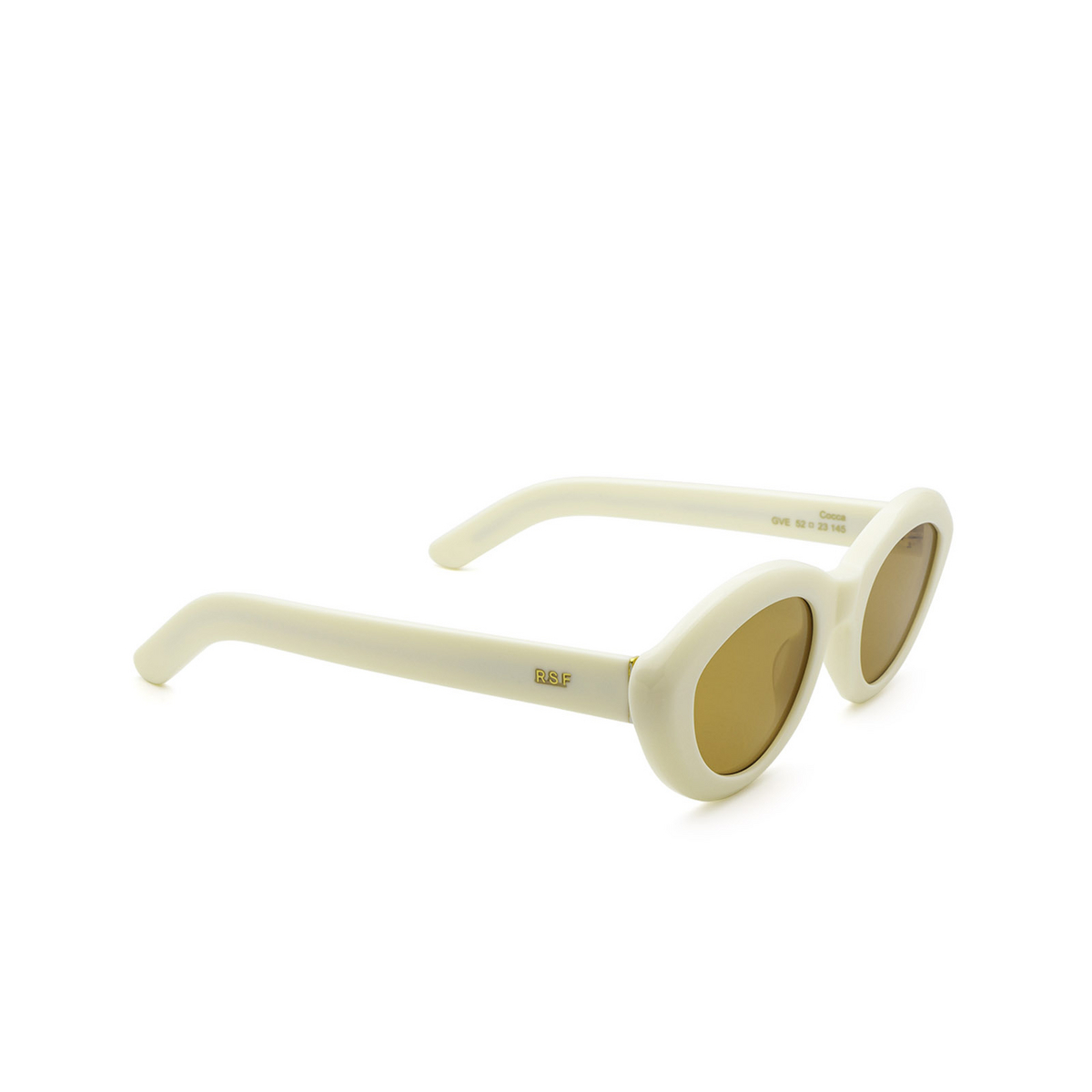 Retrosuperfuture® Cat-eye Sunglasses: Cocca color Panna Gve - three-quarters view.