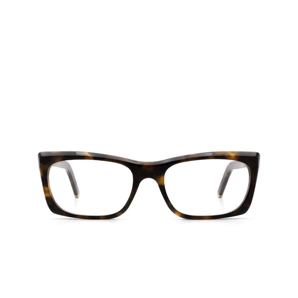 Retrosuperfuture® Rectangle Eyeglasses: Fred Optical color Classic Havana Ntt - front view.
