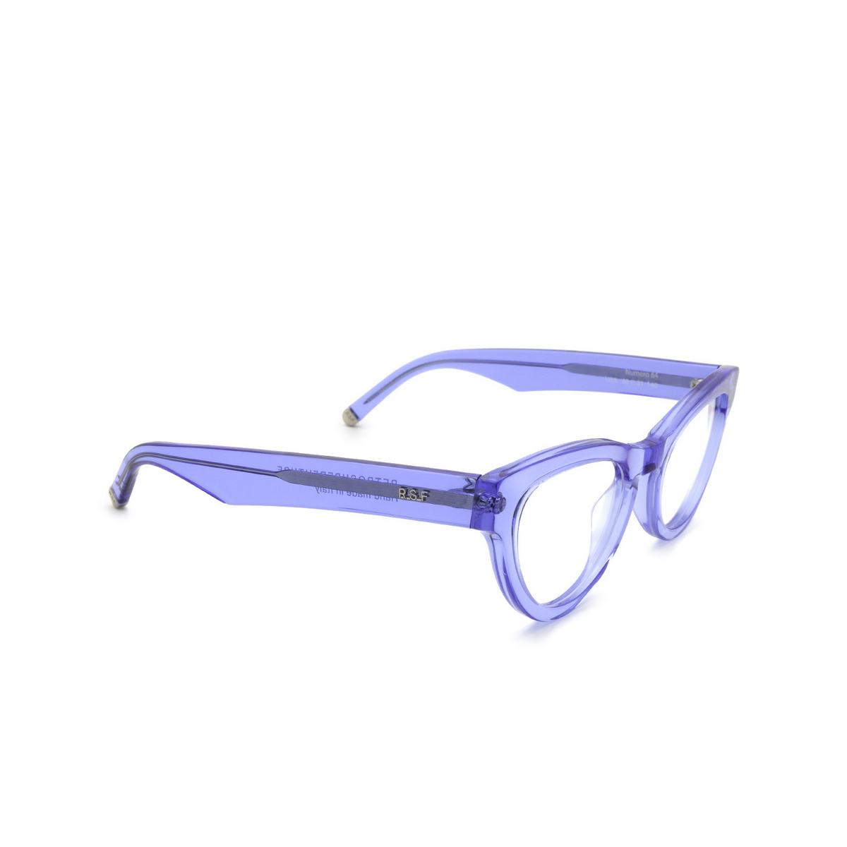 Occhiali da vista Retrosuperfuture NUMERO 64 U3A Crystal Celeste - tre quarti