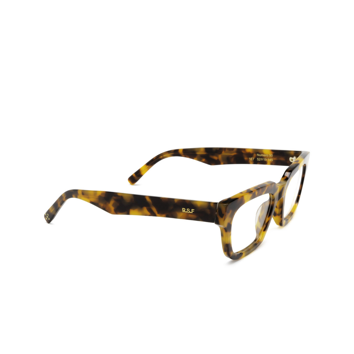 Retrosuperfuture® Rectangle Eyeglasses: NUMERO 90 color 1E7 Spotted Havana - three-quarters view