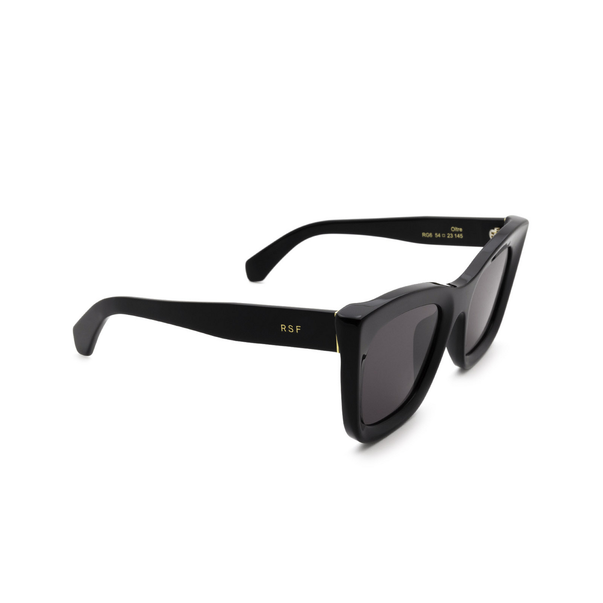Retrosuperfuture OLTRE Sunglasses RG6 Black - three-quarters view