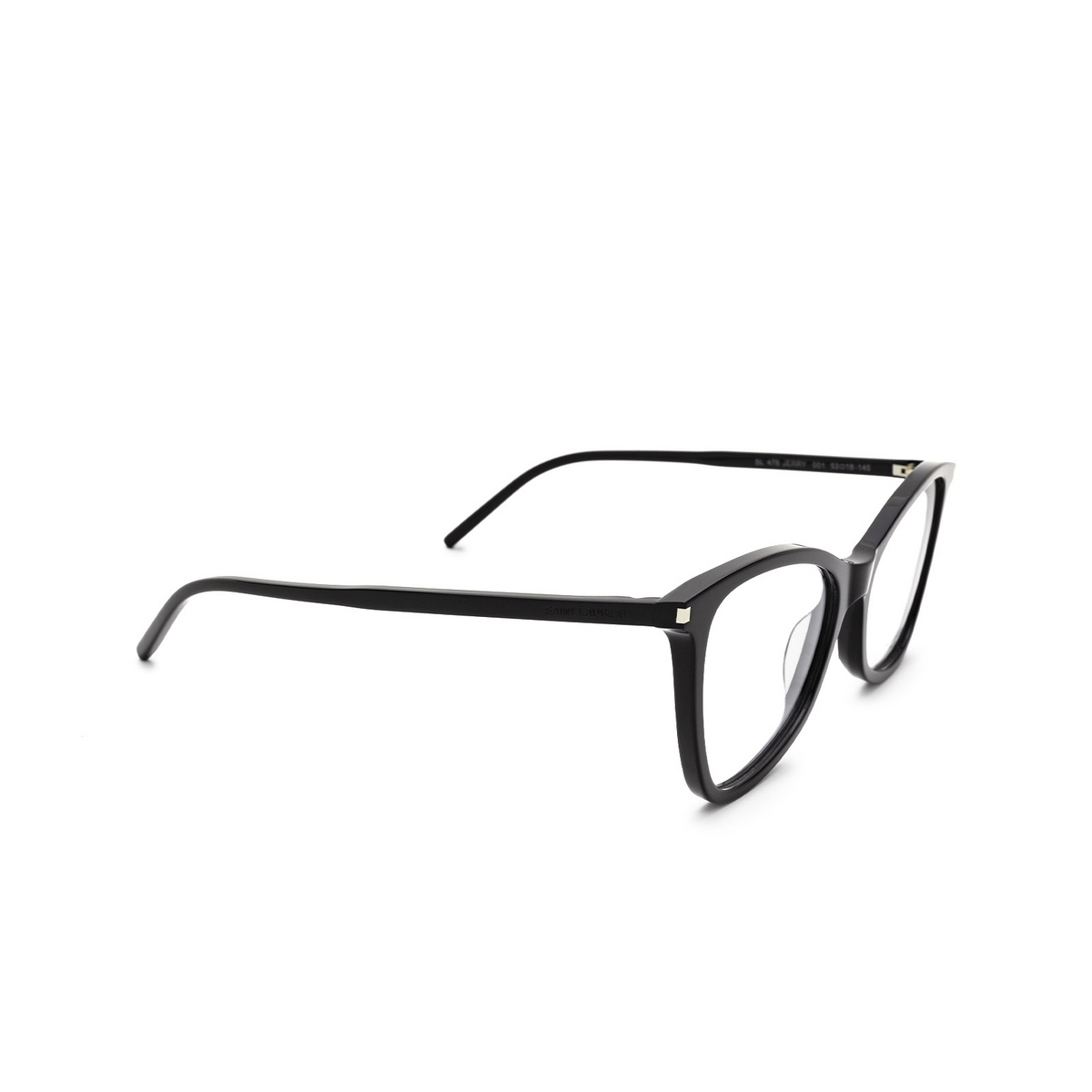 Saint Laurent® Irregular Eyeglasses: SL 478 Jerry color 001 Black - three-quarters view