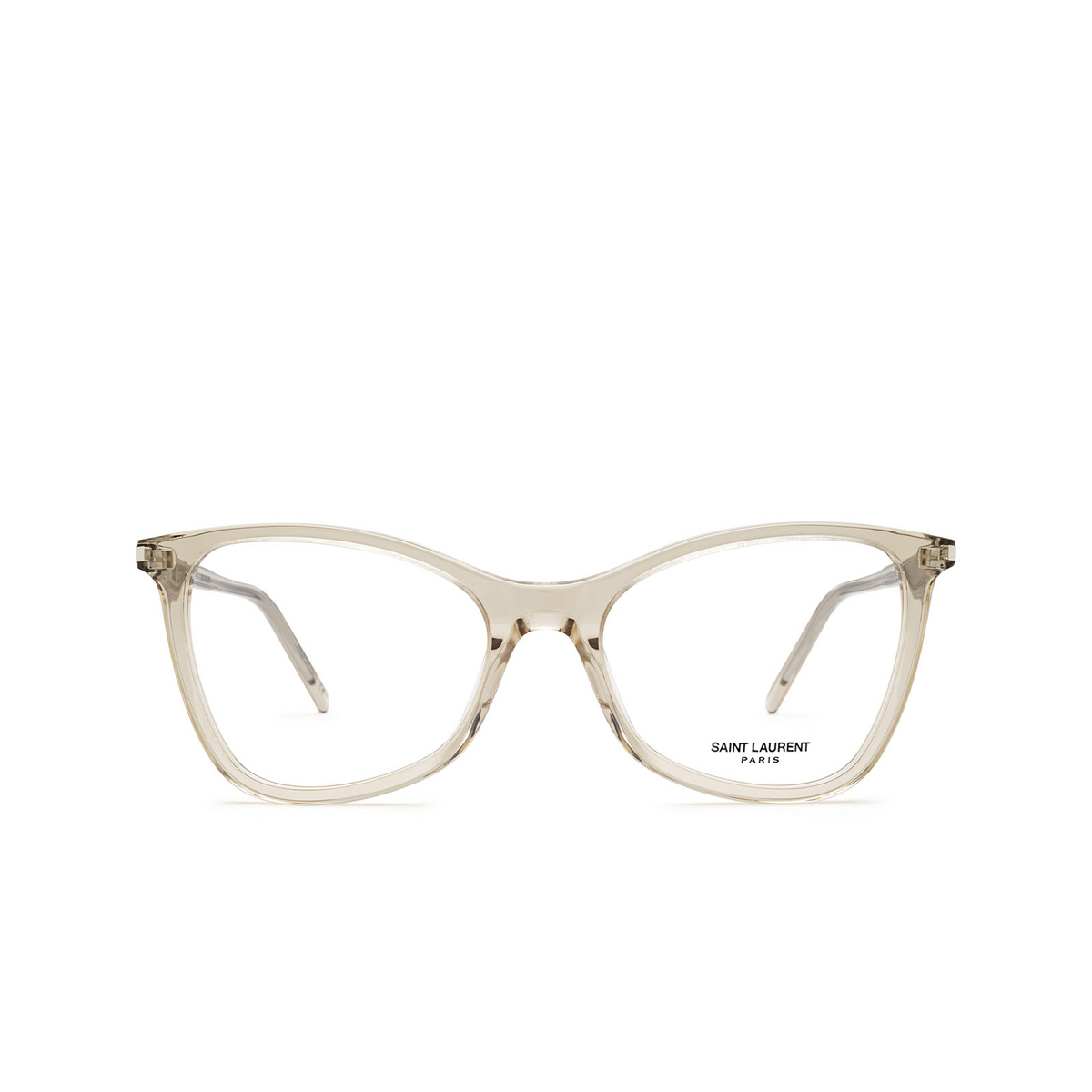 Saint Laurent® Irregular Eyeglasses: Jerry SL 478 color Nude 004 - front view.