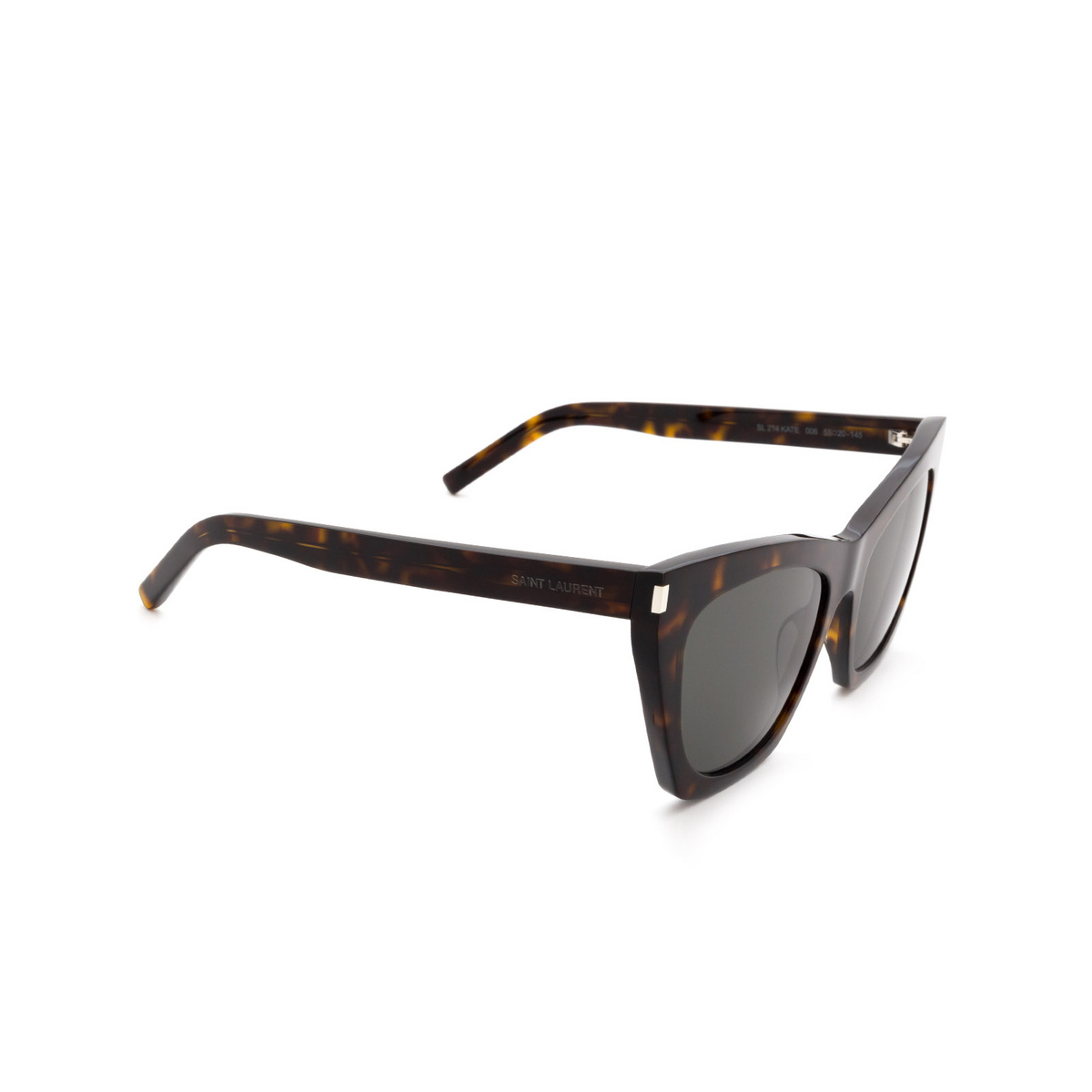 Saint Laurent® Cat-eye Sunglasses: SL 214 Kate color 006 Havana - 2/3