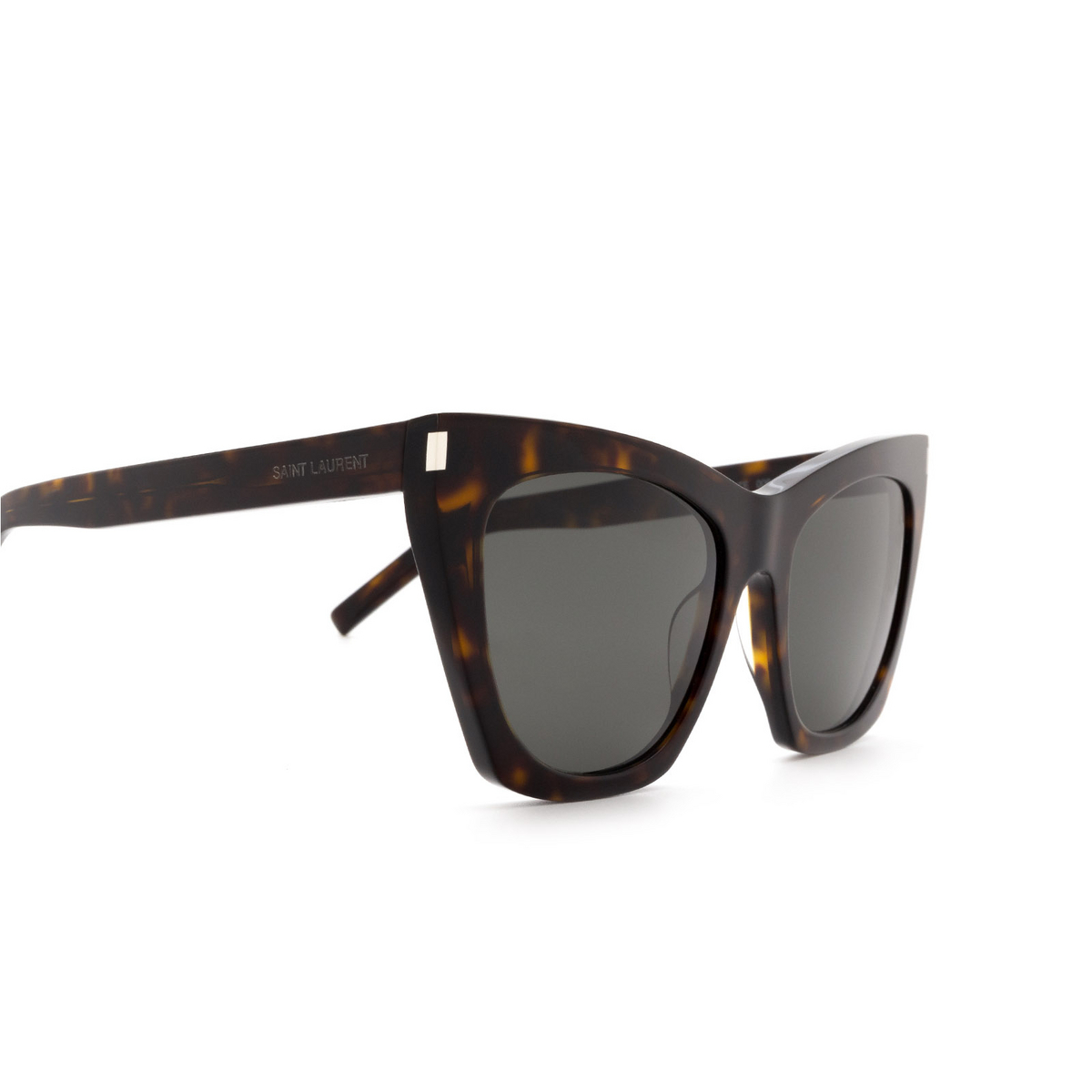 Saint Laurent® Cat-eye Sunglasses: SL 214 Kate color 006 Havana - 3/3