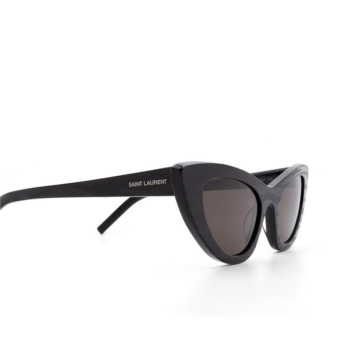 Saint Laurent® Cat-eye Sunglasses: SL 213 Lily color 011 Black - 3/3