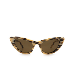 Saint Laurent® Cat-eye Sunglasses: SL 213 Lily color 014 Ivory 