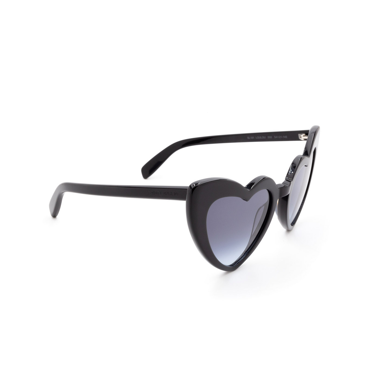 Occhiali da sole Saint Laurent SL 181 LOULOU 008 Black - tre quarti