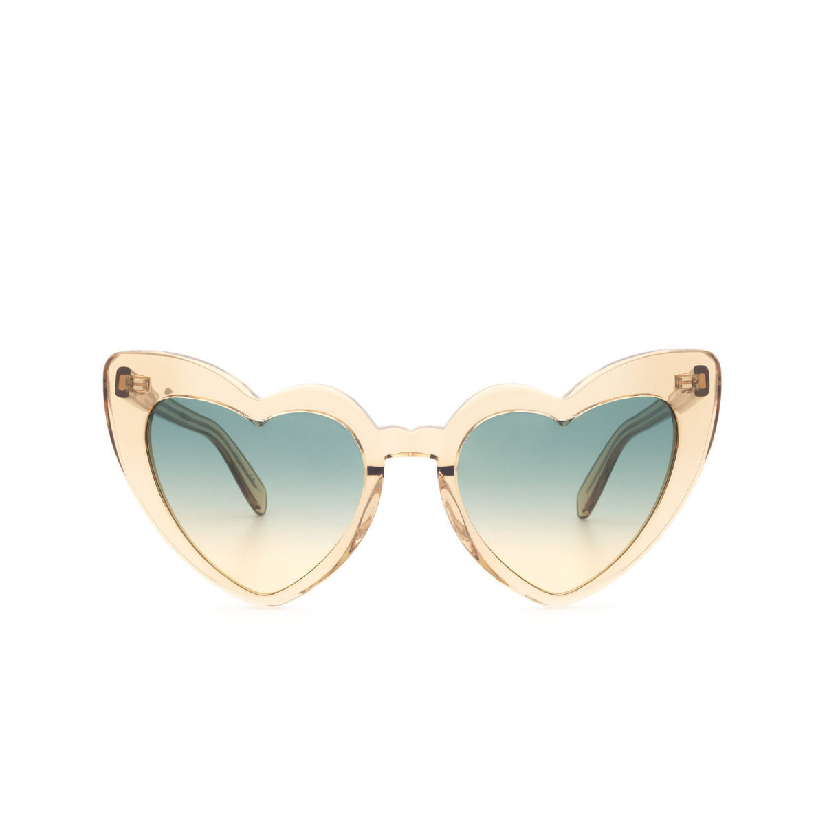 Saint Laurent® Irregular Sunglasses: SL 181 Loulou color 017 Yellow - product thumbnail 1/4