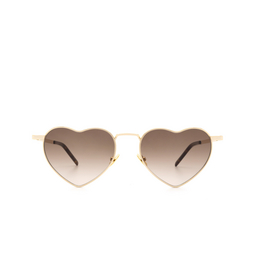 Saint Laurent® Irregular Sunglasses: SL 301 color 009 Gold 