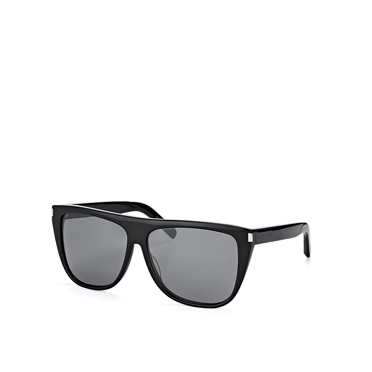 Saint Laurent SL 1 Sunglasses 001 Black - three-quarters view