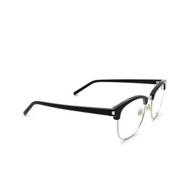 Saint Laurent SL 104 Eyeglasses 001 black - three-quarters view