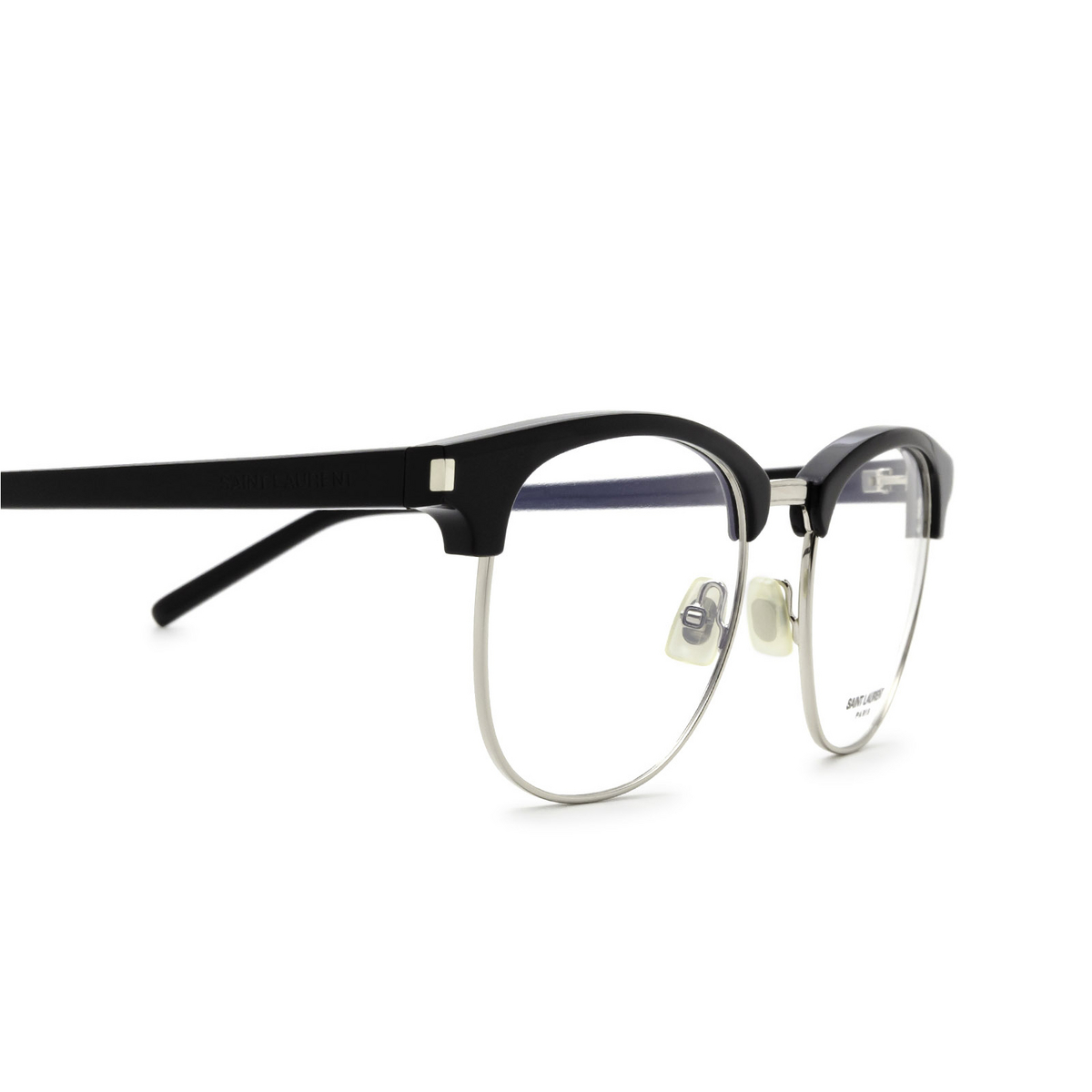 Saint Laurent® Square Eyeglasses: SL 104 color Black 001 - 3/3.