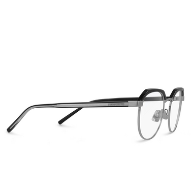 Saint Laurent SL 124 Korrektionsbrillen 001 black & silver - Dreiviertelansicht