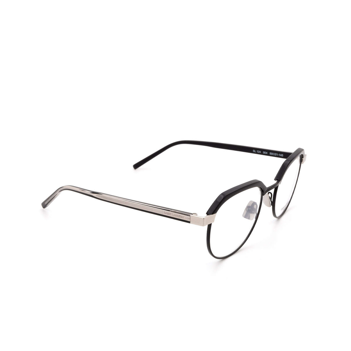 Saint Laurent® Irregular Eyeglasses: SL 124 color Black 004 - 2/3.