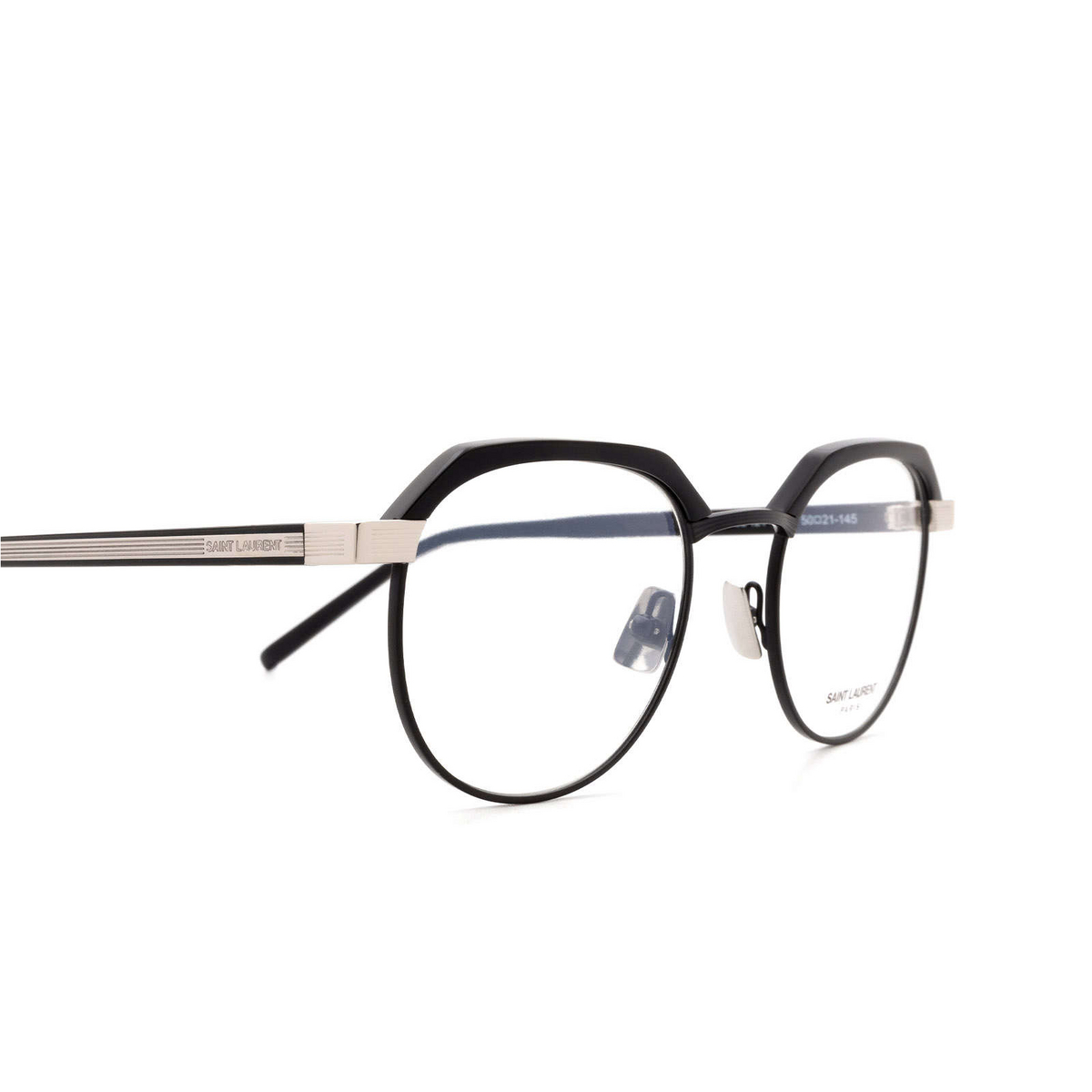 Saint Laurent® Irregular Eyeglasses: SL 124 color Black 004 - 3/3.