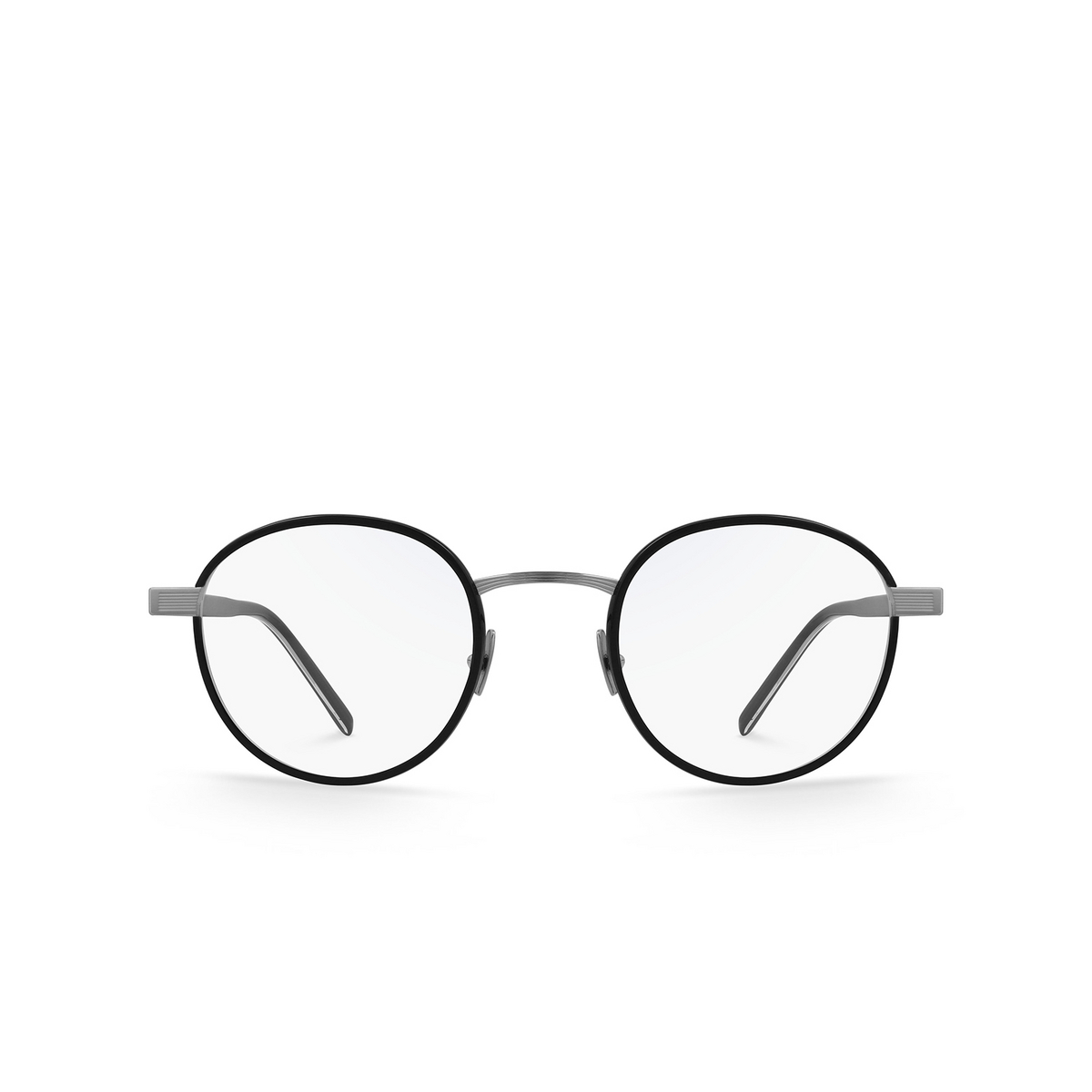 Saint Laurent® Round Eyeglasses: SL 125 color Black 001 - front view.