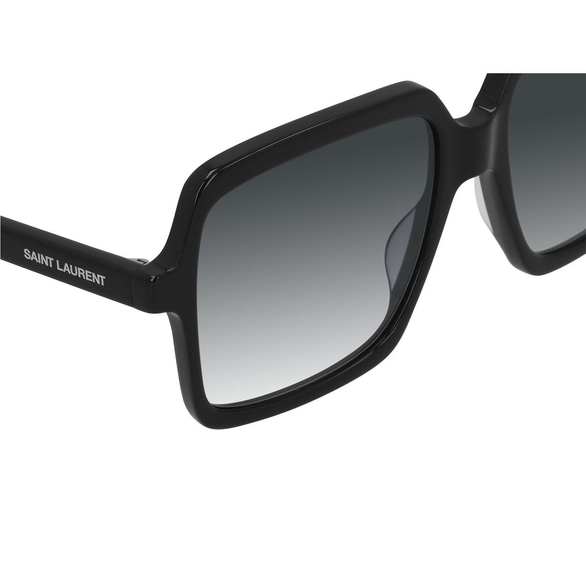 Saint Laurent® Square Sunglasses: SL 174 color 001 Black - product thumbnail 3/3
