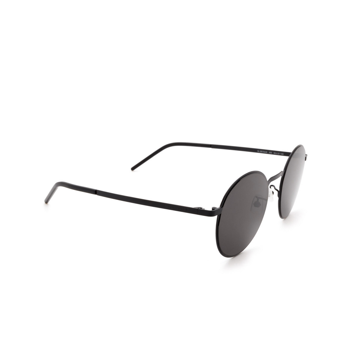 Saint Laurent® Round Sunglasses: SL 250 SLIM color 005 Black - 2/3