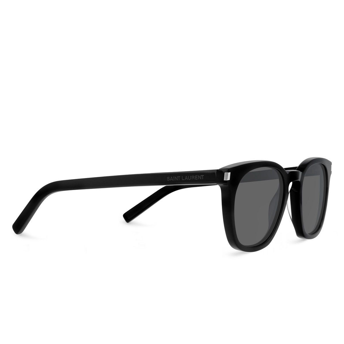Saint Laurent SL 28 Sunglasses 002 Black - three-quarters view