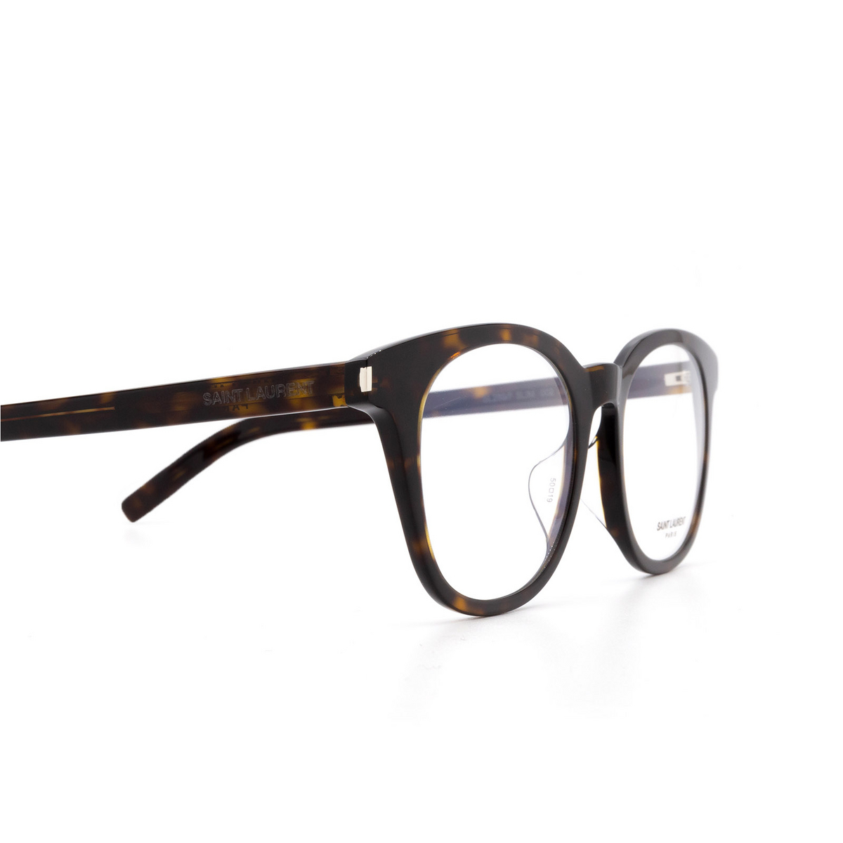 Saint Laurent® Square Eyeglasses: SL 289/F SLIM color Havana 002 - 3/3.