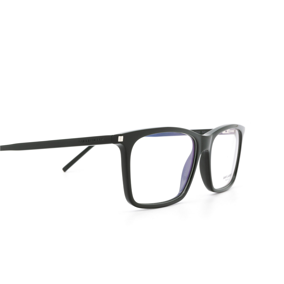 Saint Laurent® Rectangle Eyeglasses: SL 296 color Green 010 - 3/3.
