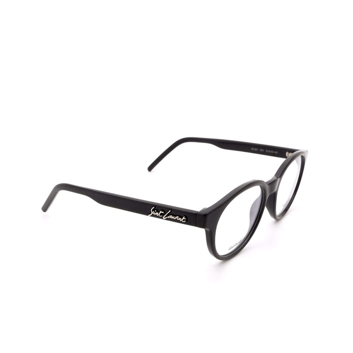 Saint Laurent® Round Eyeglasses: SL 321 color Black 001 - 2/3.