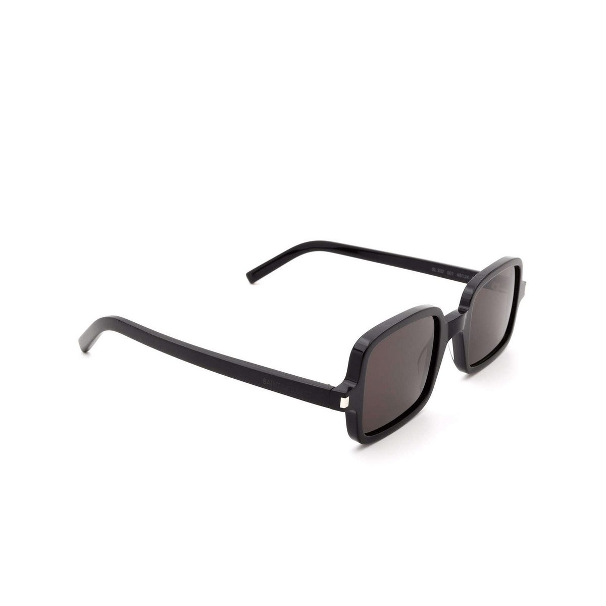 Saint Laurent® Rectangle Sunglasses: SL 332 color 001 Black - 2/3