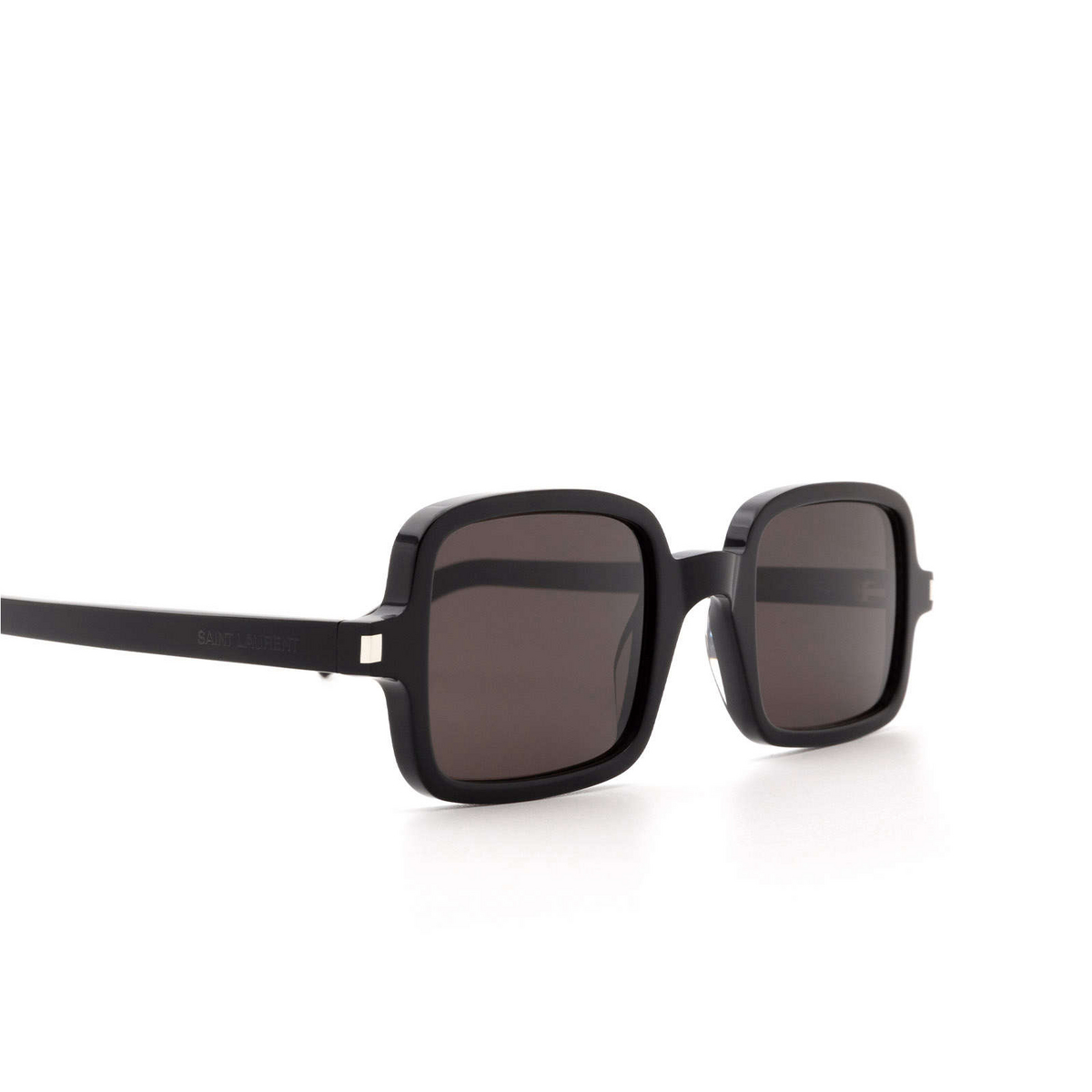 Saint Laurent® Rectangle Sunglasses: SL 332 color 001 Black - 3/3