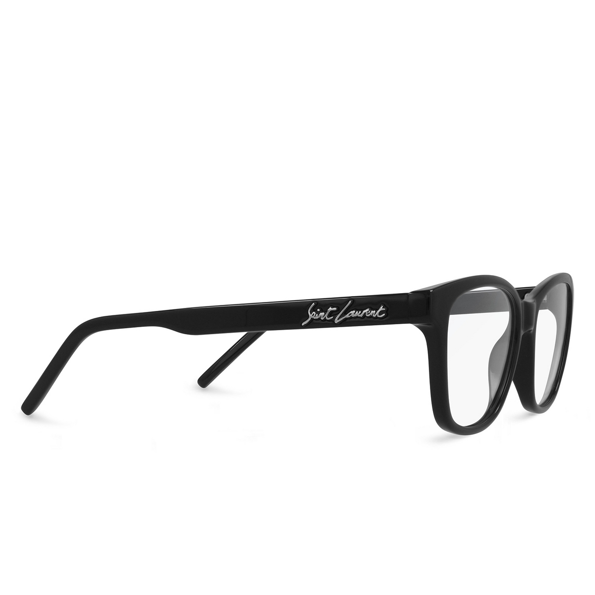 Saint Laurent® Cat-eye Eyeglasses: SL 338 color Black 001 - three-quarters view.