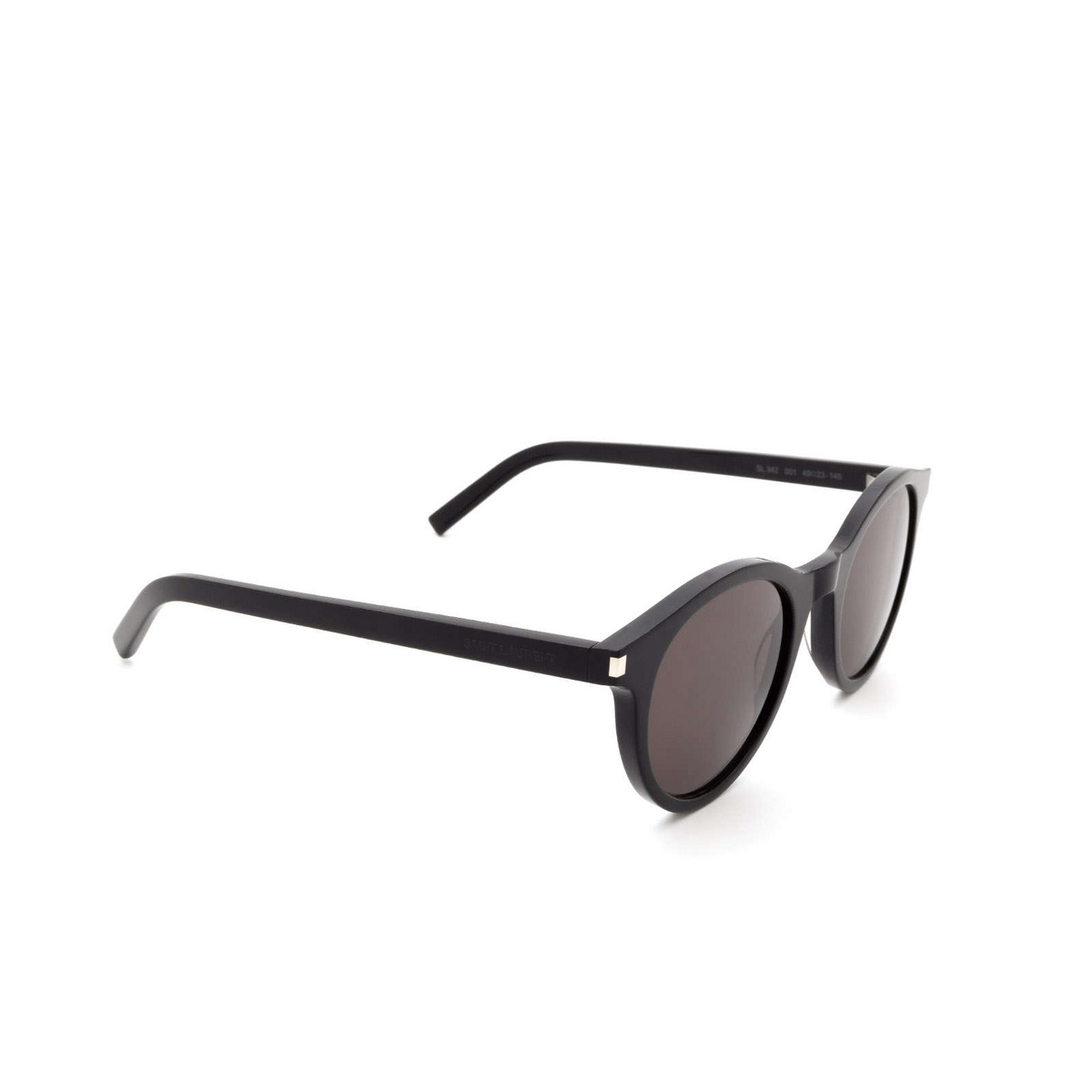 Saint Laurent® Round Sunglasses: SL 342 color 001 Black - 2/3