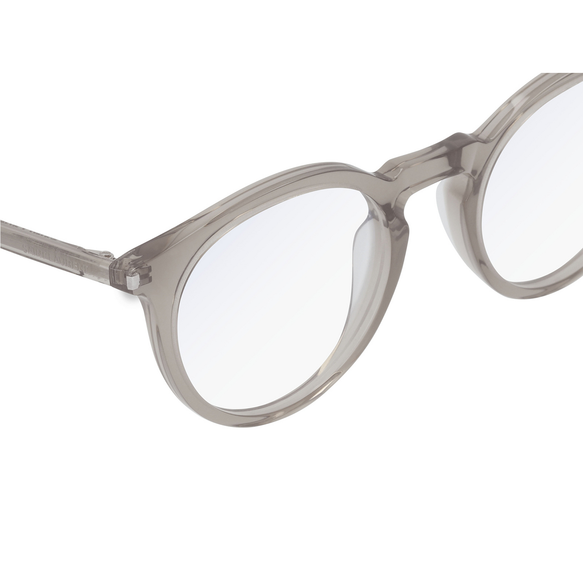 Saint Laurent SL 347 Eyeglasses 004 Transparent Brown - product thumbnail 3/4
