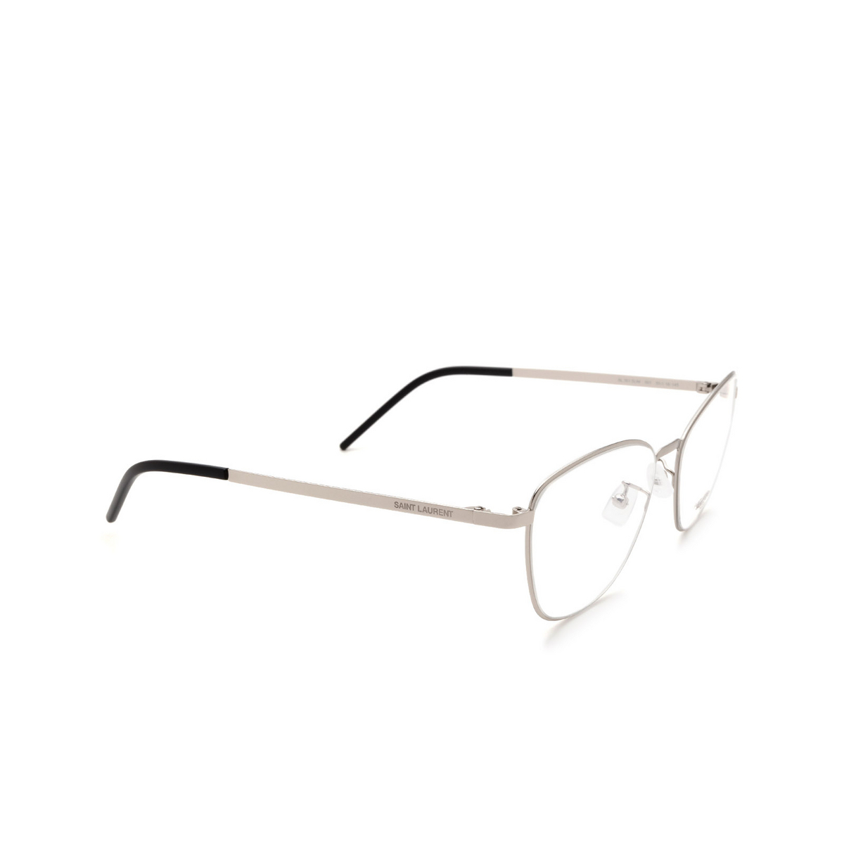 Saint Laurent® Cat-eye Eyeglasses: SL 351 SLIM color Silver 001 - 2/3.