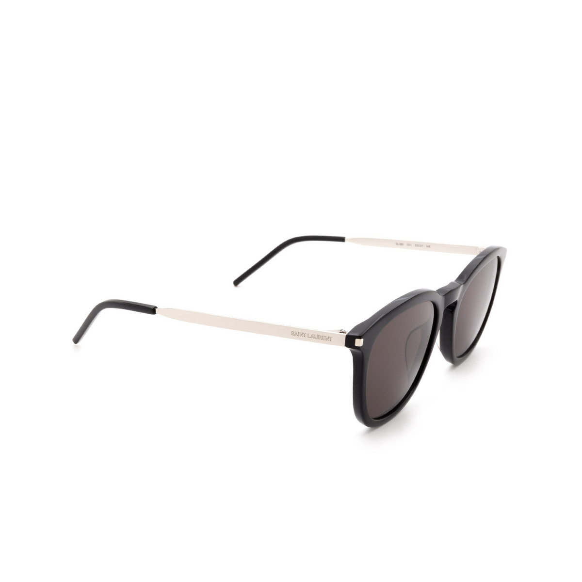 Saint Laurent® Square Sunglasses: SL 360 color 001 Black - product thumbnail 2/3