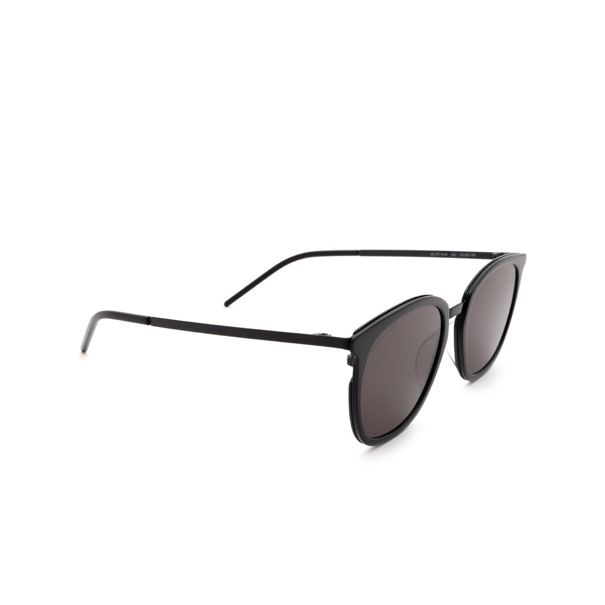 Saint Laurent® Square Sunglasses: SL 375 SLIM color 002 Black - product thumbnail 2/3