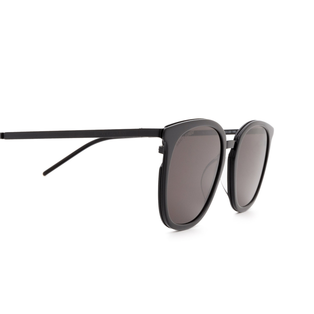 Saint Laurent® Square Sunglasses: SL 375 SLIM color 002 Black - 3/3
