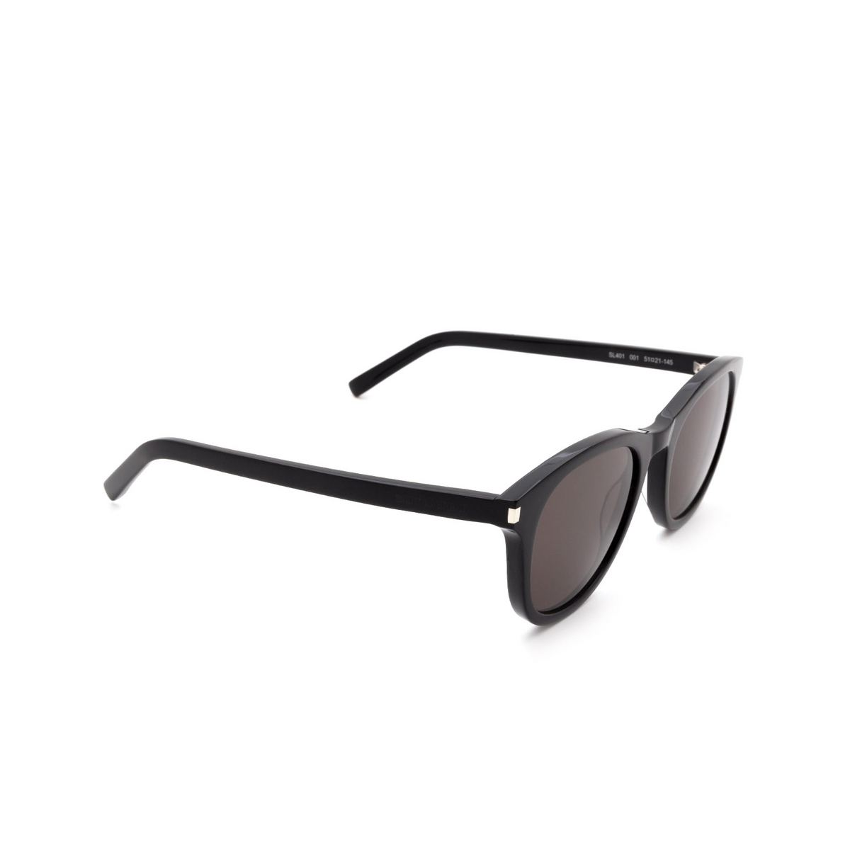 Saint Laurent® Round Sunglasses: SL 401 color Black 001 - 2/3.