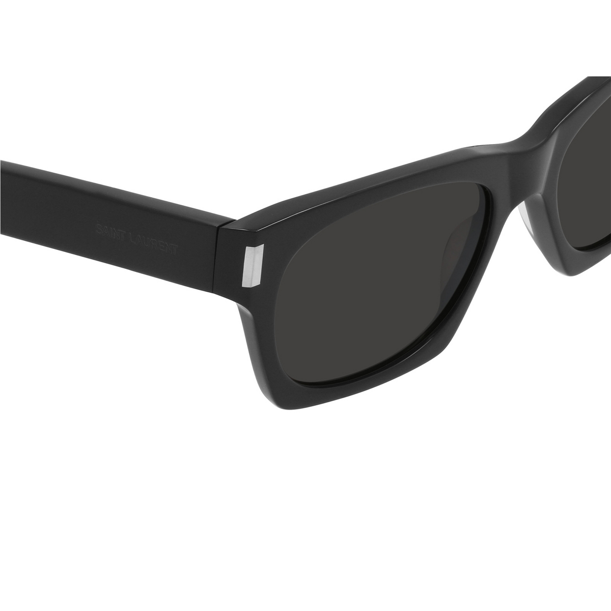 Saint Laurent® Rectangle Sunglasses: SL 402 color 001 Black - 3/3
