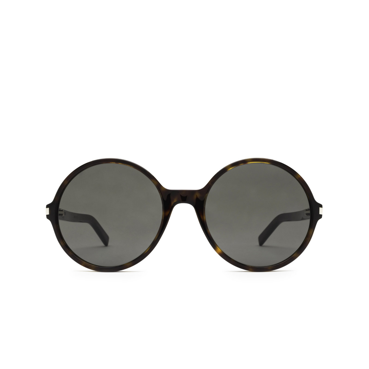 Saint Laurent® Round Sunglasses: SL 450 color Dark Havana 002 - front view.