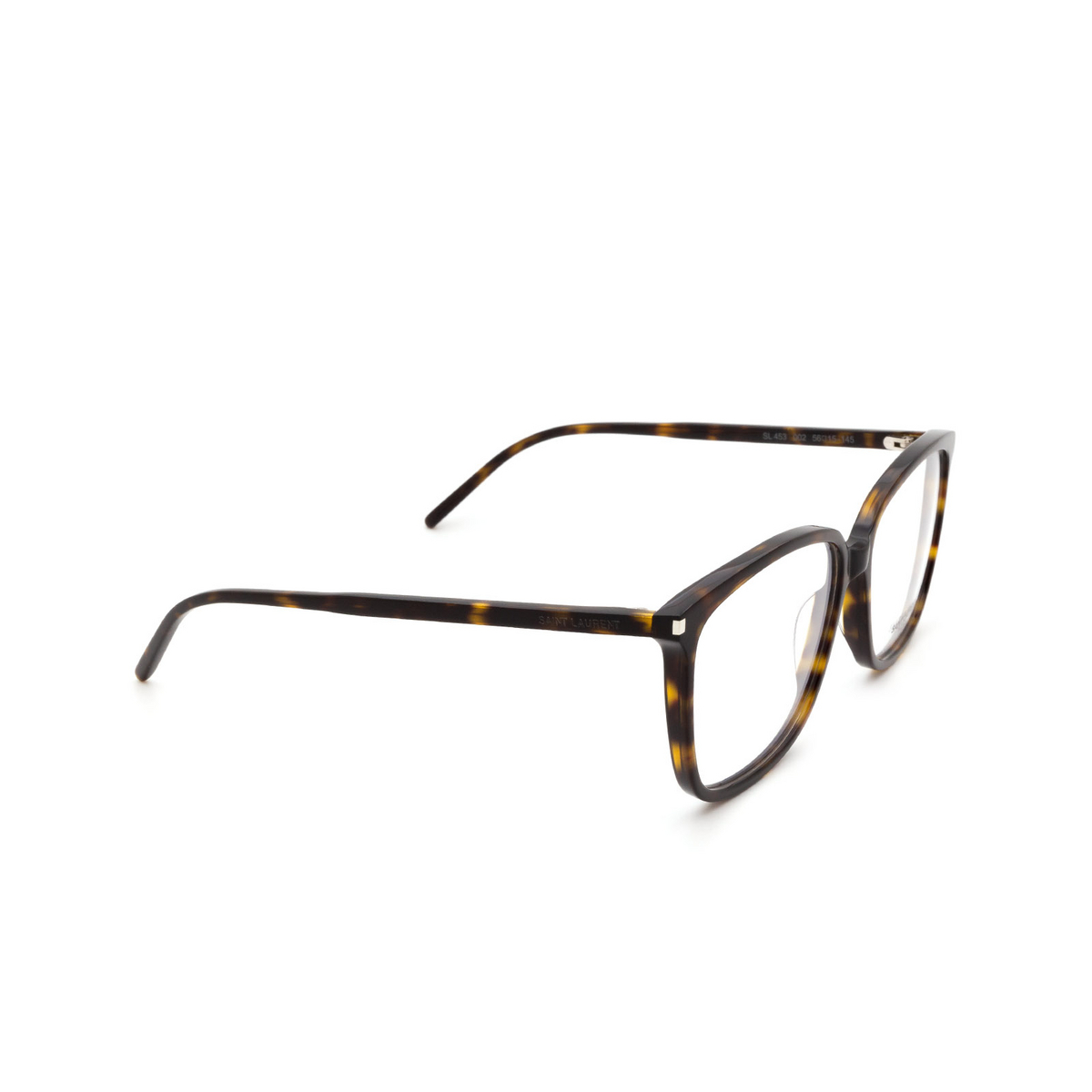 Saint Laurent® Square Eyeglasses: SL 453 color Dark Havana 002 - 2/3.