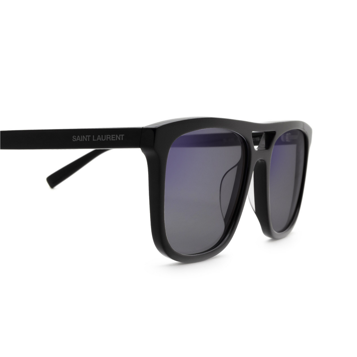 Saint Laurent® Rectangle Sunglasses: SL 455 color 005 Black - 3/3