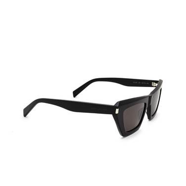 Saint Laurent SL 467 Sunglasses 001 black - three-quarters view