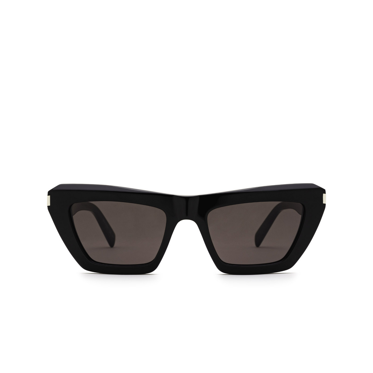 Saint Laurent® Cat-eye Sunglasses: SL 467 color Black 001 - front view.